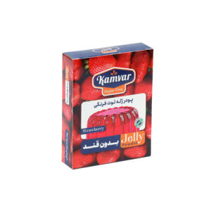 پودر ژله توت فرنگی بدون قند و رژیمی کامور